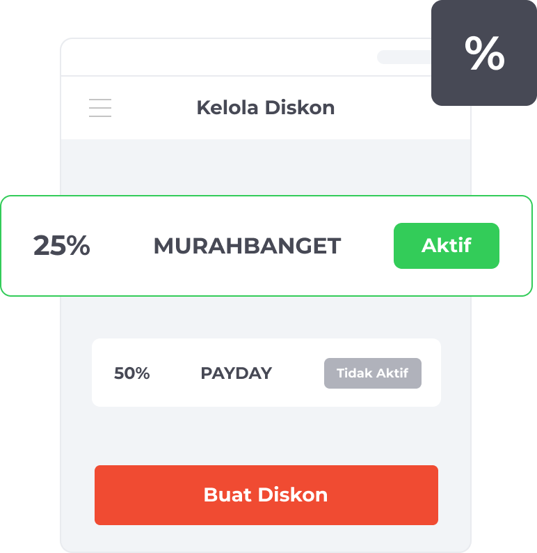 Kelola Diskon